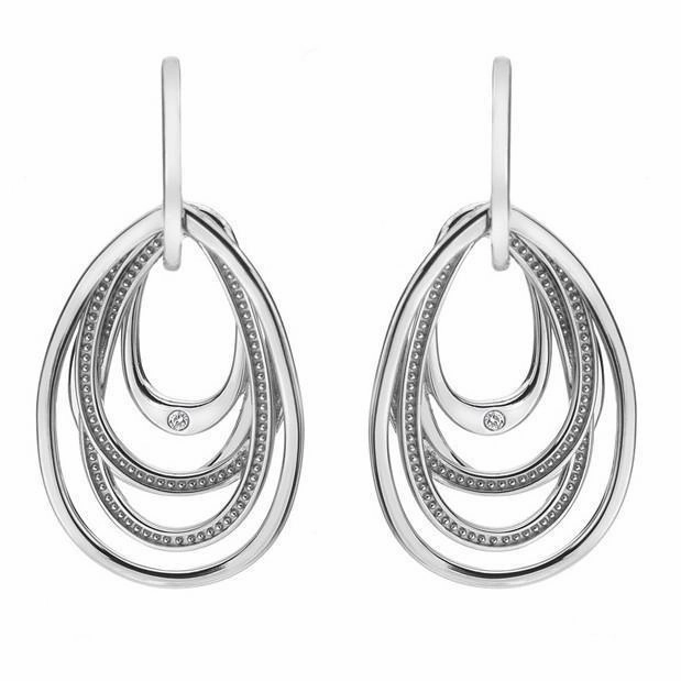 Hot Diamonds Chandelier Sterling Silver Diamond Drop Earrings