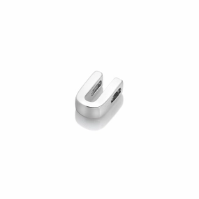 Hot Diamonds Icon Storyteller Sterling Silver Letter U Pendant Charm D
