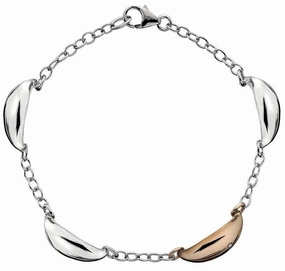 Hot Diamonds Mirage Rose Gold Plated & Sterling Silver Droplet Bracelet