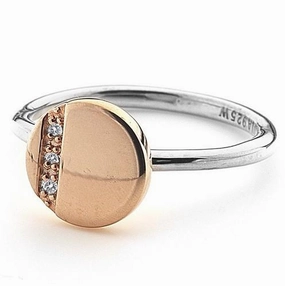 Hot Diamonds Silhouette Rose Gold Plated Circle Ring