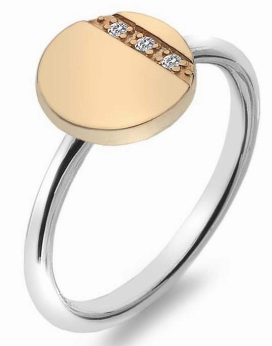 Hot Diamonds Silhouette Rose Gold Plated Circle Ring
