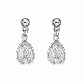 Hot Diamonds Stargazer Sterling Silver Tear Drop Earrings