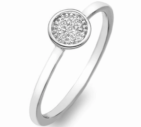 Hot Diamonds Sterling Silver Circle Ring D