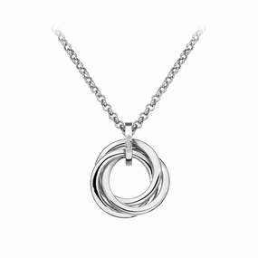 Hot Diamonds Trio Sterling Silver Necklace