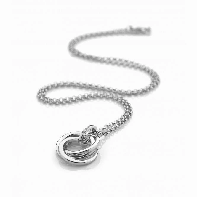 Hot Diamonds Trio Sterling Silver Necklace