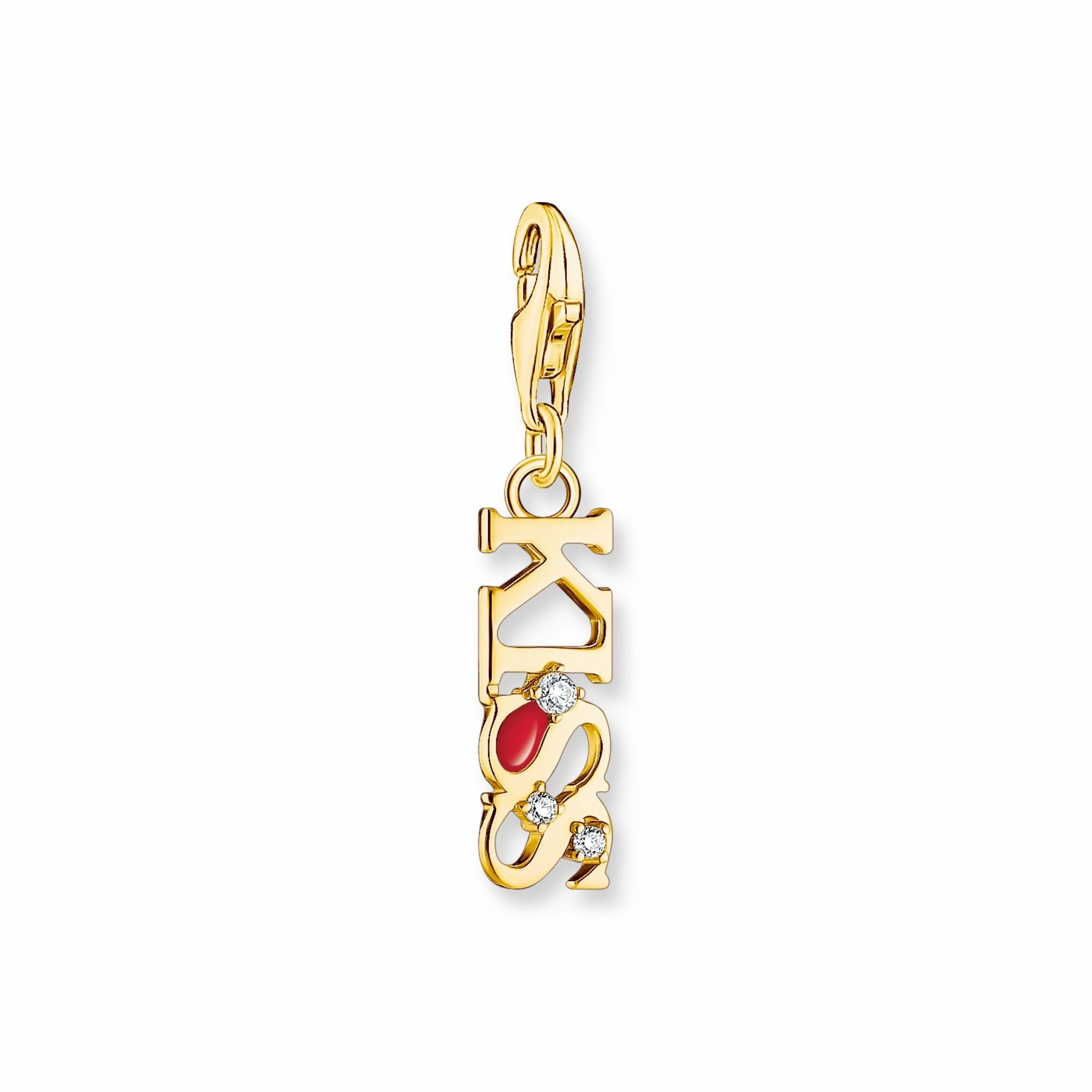 KISS Charm Pendant gold