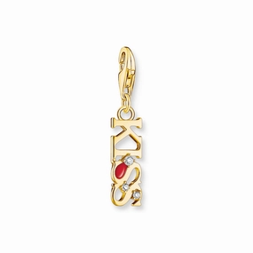KISS Charm Pendant gold
