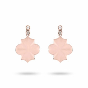 Ksenia Mirella Regal 18ct Rose Gold 0.28ct Diamond Earrings