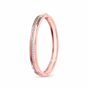 Ksenia Mirella Regina 18ct Rose Gold 0.76ct Diamond Bangle