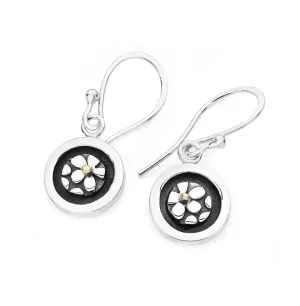 Linda Macdonald Cherish Sterling Silver 9ct Gold Drop Earrings D