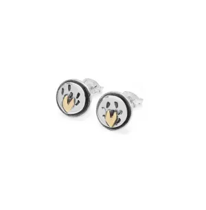 Linda Macdonald Into the Woods Sterling Silver 9ct Gold Stud Earrings D
