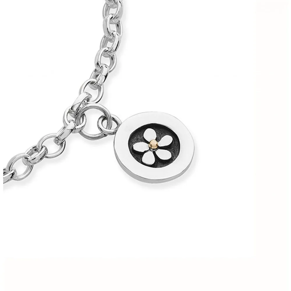 Linda Macdonald Meadow Sterling Silver 9ct Gold Bracelet