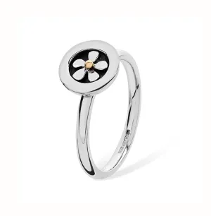 Linda Macdonald Meadow Sterling Silver 9ct Gold Ring D