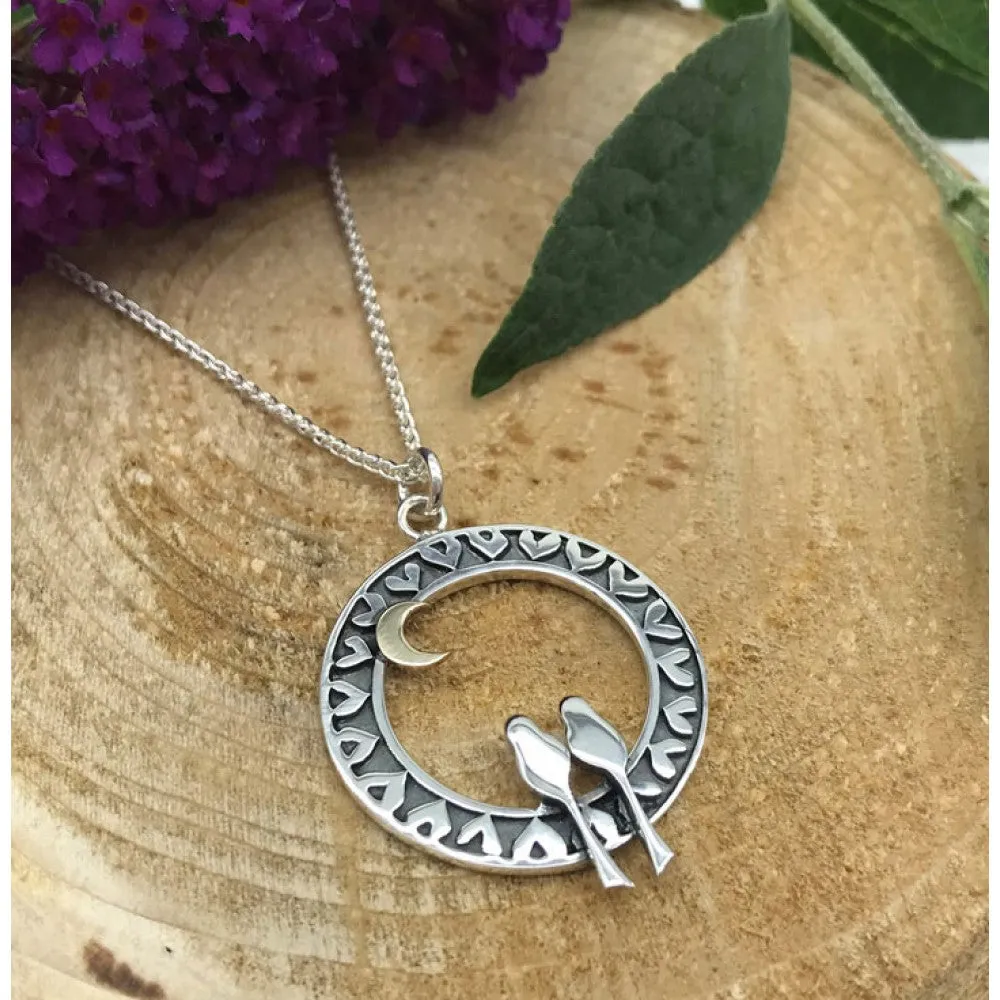 Linda Macdonald Moondance Sterling Silver 9ct Gold Necklace