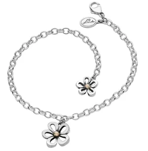 Linda Macdonald Woodlands Sterling Silver 9ct Gold Bracelet