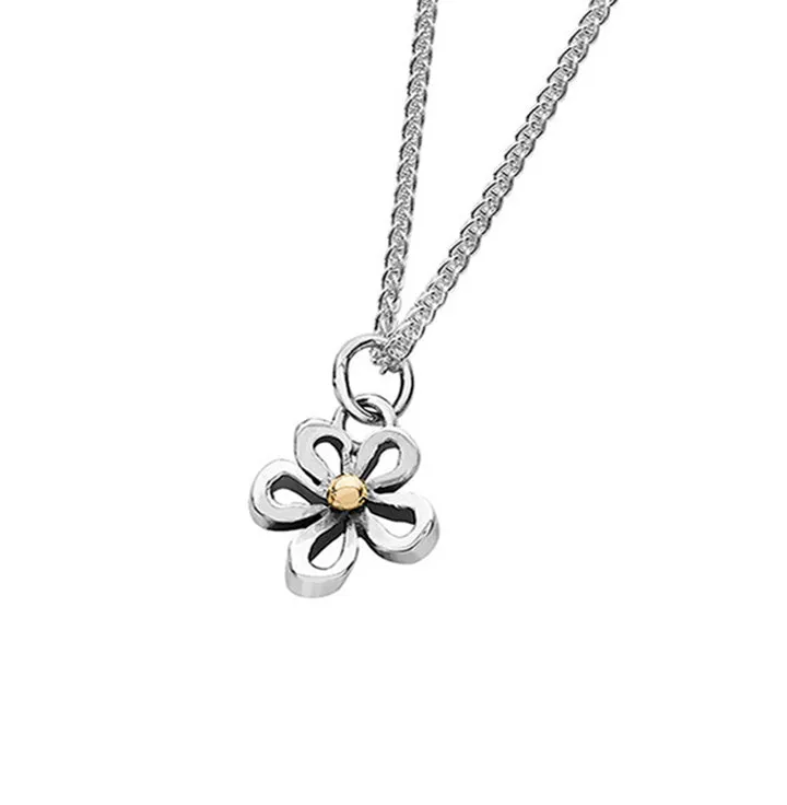 Linda Macdonald Woodlands Sterling Silver 9ct Gold Necklace