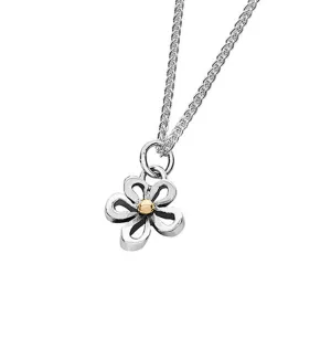 Linda Macdonald Woodlands Sterling Silver 9ct Gold Necklace