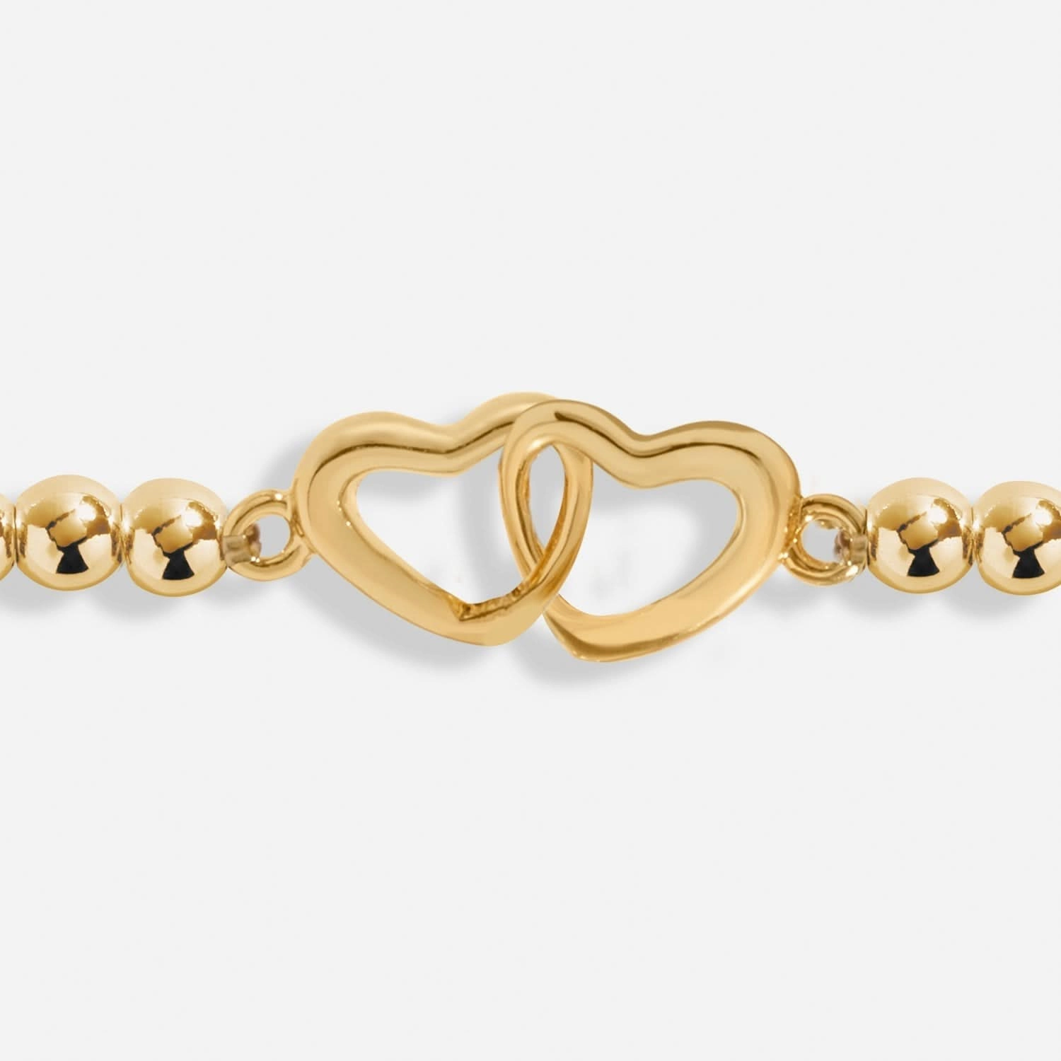 Linked Heart Gold Plated Anklet 8628