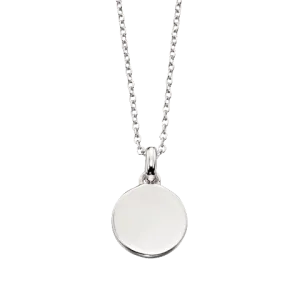Little Star Sterling Silver Disc Bobbi Necklace