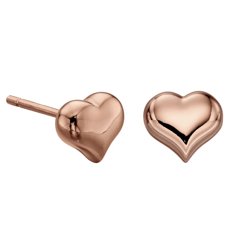Little Star Sterling Silver Rose Gold Plated Emily Childs Stud Earrings