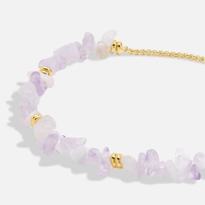 Mainfestones Lilac Crystal Gold Plated 24.5cm Adjustable Bracelet 6894