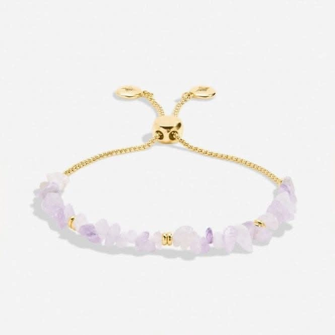 Mainfestones Lilac Crystal Gold Plated 24.5cm Adjustable Bracelet 6894