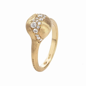 Marco Bicego Africa 18ct Yellow Gold 0.29ct Diamond Medium Ring