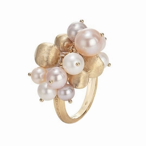 Marco Bicego Africa 18ct Yellow Gold Pearl Collection Cocktail Ring D