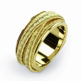 Marco Bicego Cairo 18ct Yellow Gold Five Strand Woven Ring