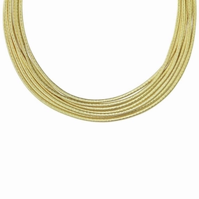 Marco Bicego Cairo 18ct Yellow Gold Multi-Strand Woven Collar Necklace