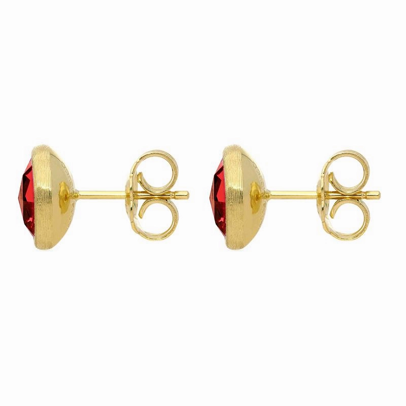 Marco Bicego Jaipur 18ct Yellow Gold Garnet Stud Earrings