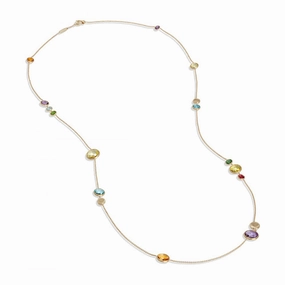 Marco Bicego Jaipur 18ct Yellow Gold Multicolour Gemstone Necklace