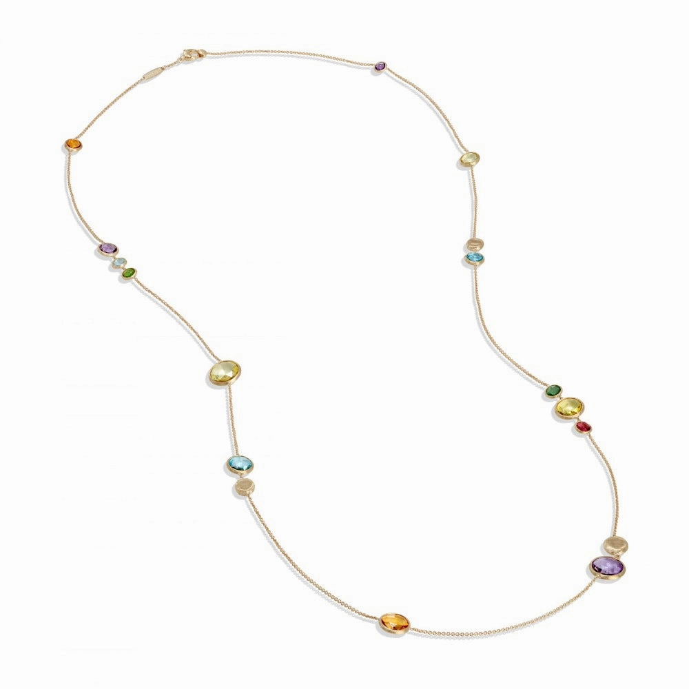 Marco Bicego Jaipur 18ct Yellow Gold Multicolour Gemstone Necklace