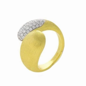 Marco Bicego Lucia 18ct Yellow Gold 0.62ct Diamond Hugging Ring