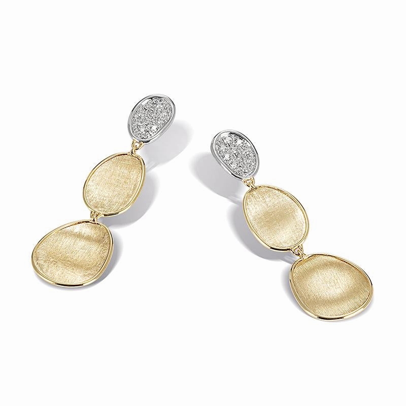 Marco Bicego Lunaria 18ct Yellow Gold Diamond Earrings