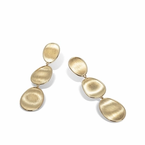 Marco Bicego Lunaria 18ct Yellow Gold Triple Drop Earrings