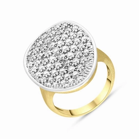 Marco Bicego Lunaria Alta 18ct Yellow Gold 0.93ct Diamond Ring D
