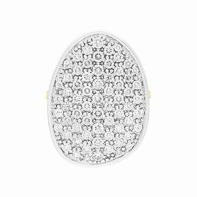 Marco Bicego Lunaria Alta 18ct Yellow Gold 0.93ct Diamond Ring D