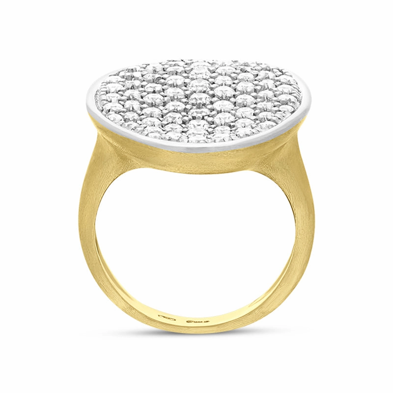Marco Bicego Lunaria Alta 18ct Yellow Gold 0.93ct Diamond Ring D