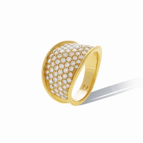 Marco Bicego Lunaria Alta 18ct Yellow Gold 1.66ct Diamond Ring