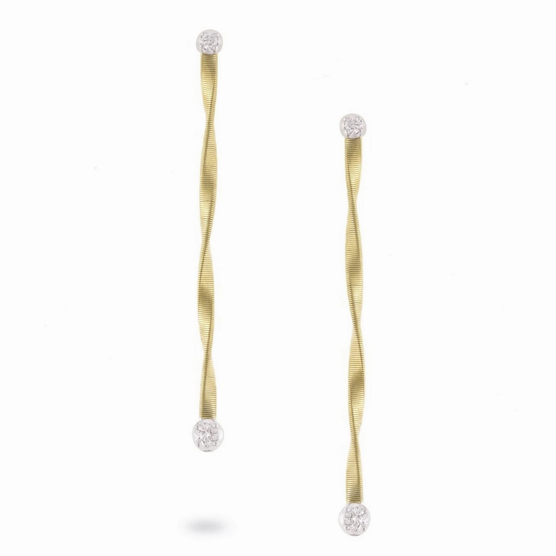 Marco Bicego Marrakech 18ct Yellow Gold 0.30ct Diamond Drop Earrings