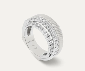 Marco Bicego Masai 18ct White Gold Coil  1.03ct Diamond Ring