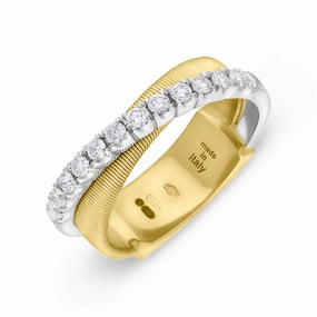 Marco Bicego Masai 18ct Yellow and White Gold Diamond Ring D