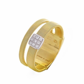 Marco Bicego Masai 18ct Yellow Gold 0.07ct Diamond Ring