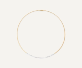 Marco Bicego Masai 18ct Yellow Gold Coil 0.75ct Diamond Necklace