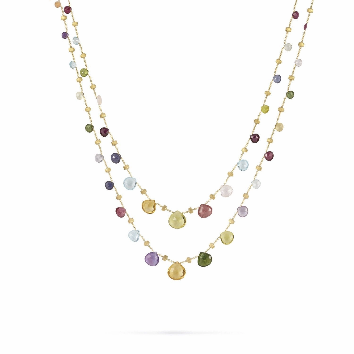 Marco Bicego Paradise 18ct Yellow Gold Mixed Stone Necklace