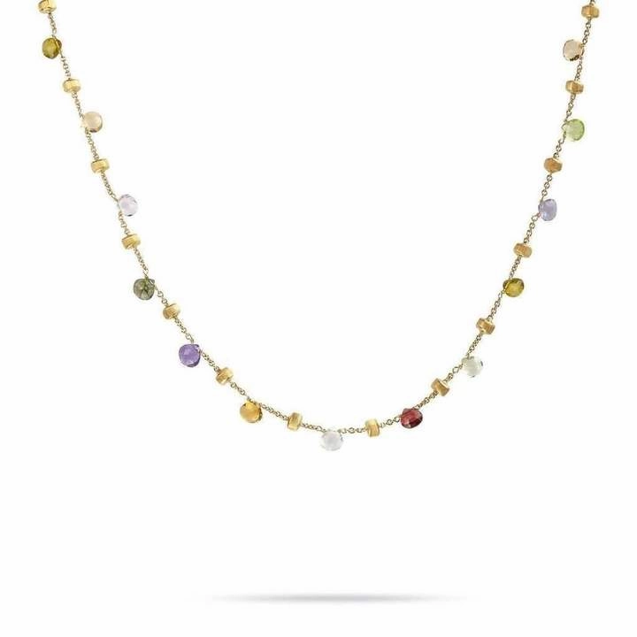 Marco Bicego Paradise 18ct Yellow Gold Mixed Stone Single Strand Necklace D