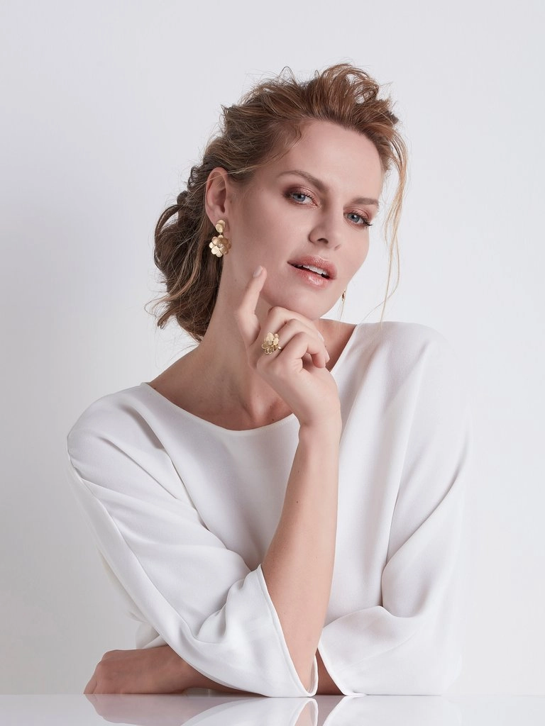 Marco Bicego Petali 18ct Yellow Gold Diamond Large Flower Ring