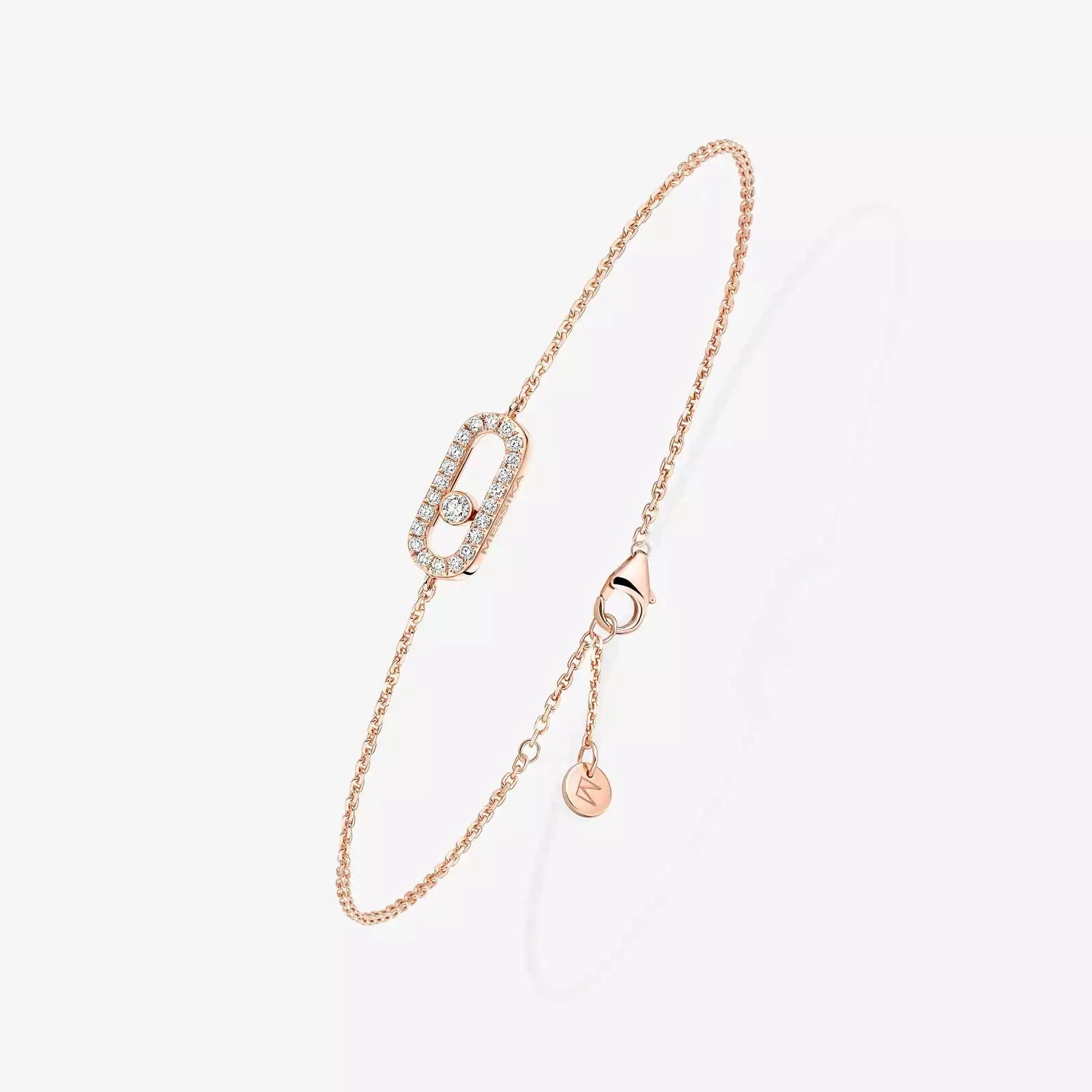 Messika Care(s) 18ct Rose Gold & Diamond Children's Pav Bracelet
