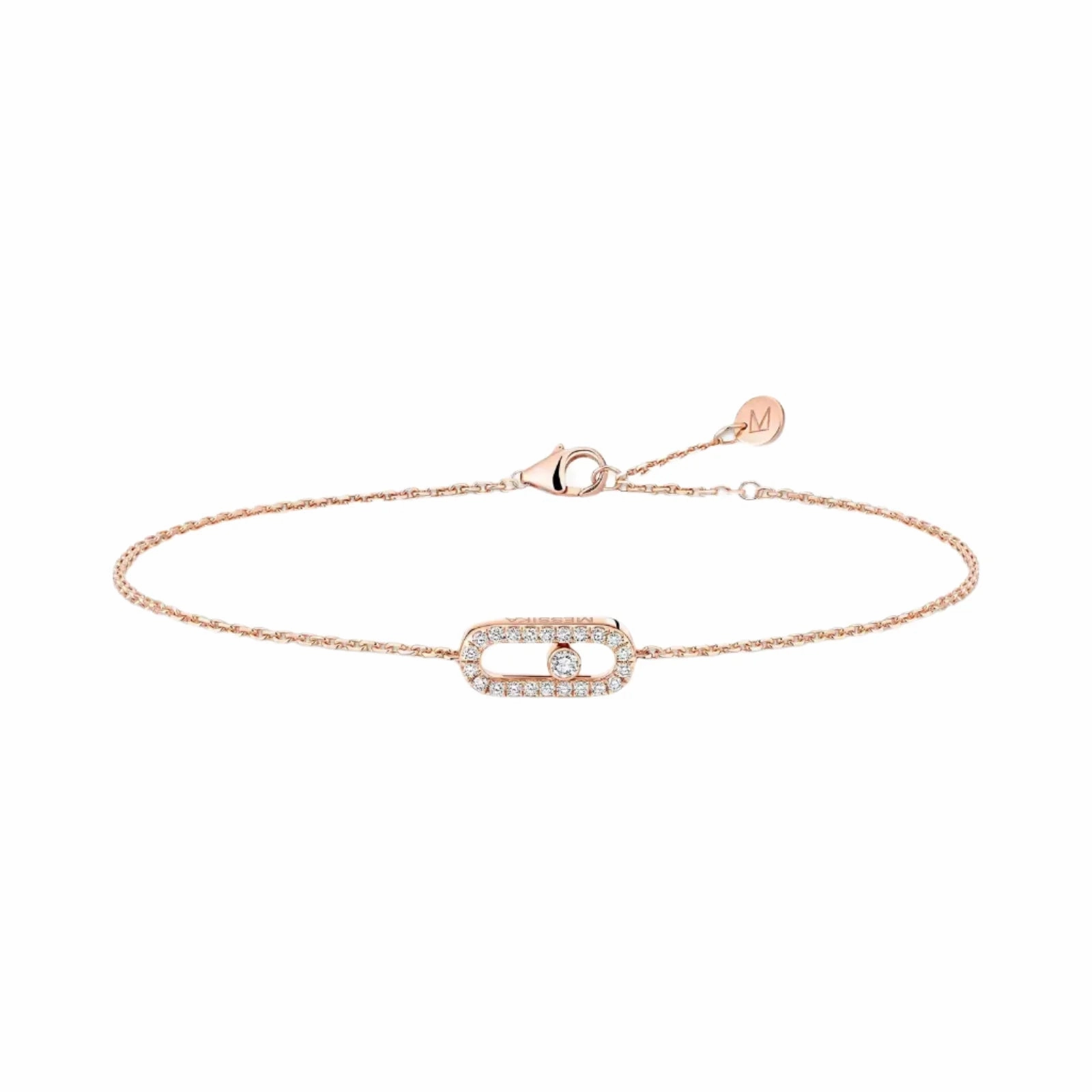 Messika Care(s) 18ct Rose Gold & Diamond Children's Pav Bracelet